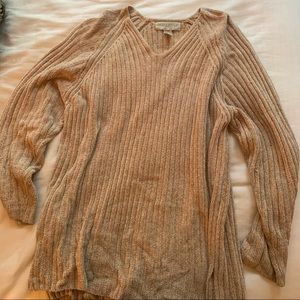 Valerie Stevens chernille women’s beige sweater size L
